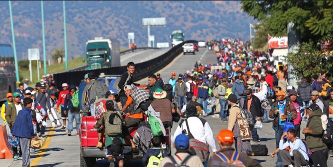 migrantes caravana partidero