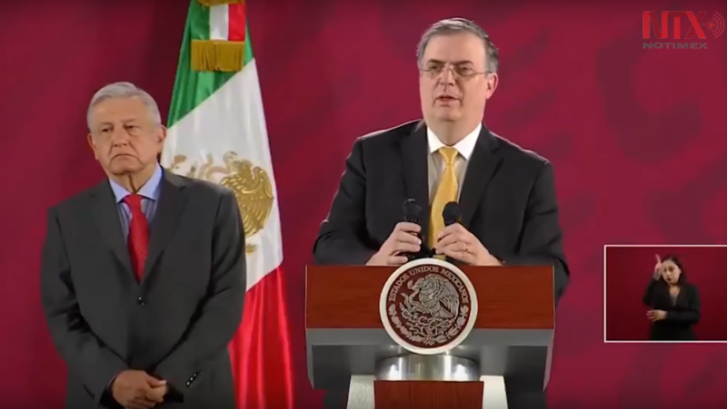 Descarta Ebrard que México sea puente para que europeos lleguen a EU
