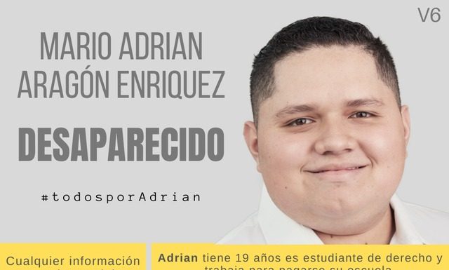 mario adrián aragón enriquez-partidero-desaparecido-estudiante