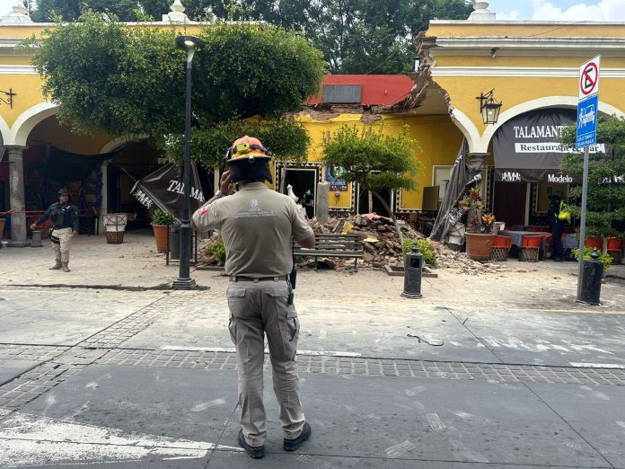 parián tlaquepaque derrumbe partidero