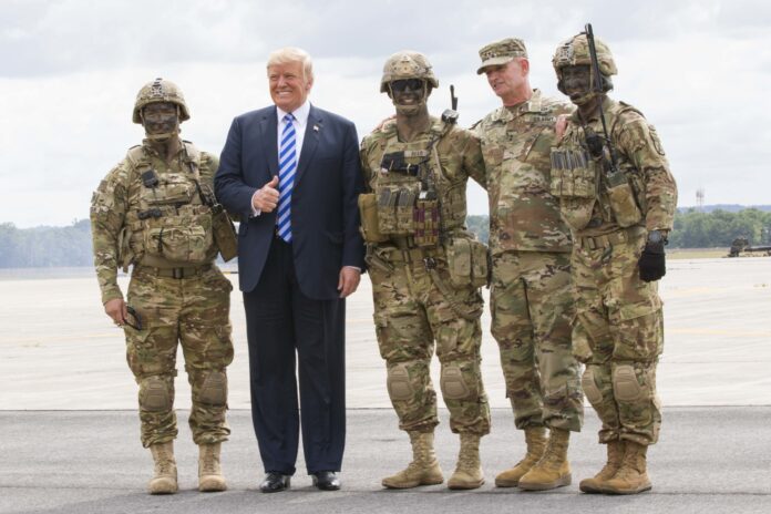 trumo ejército operación militar en irán