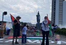 Protesta en la Glorieta de la Minerva; exigen agua limpia y rechazan la privatización en Jalisco